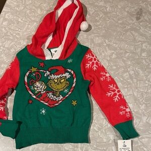 Dr. Seuss Red and Green Grinch Kids Hoodie